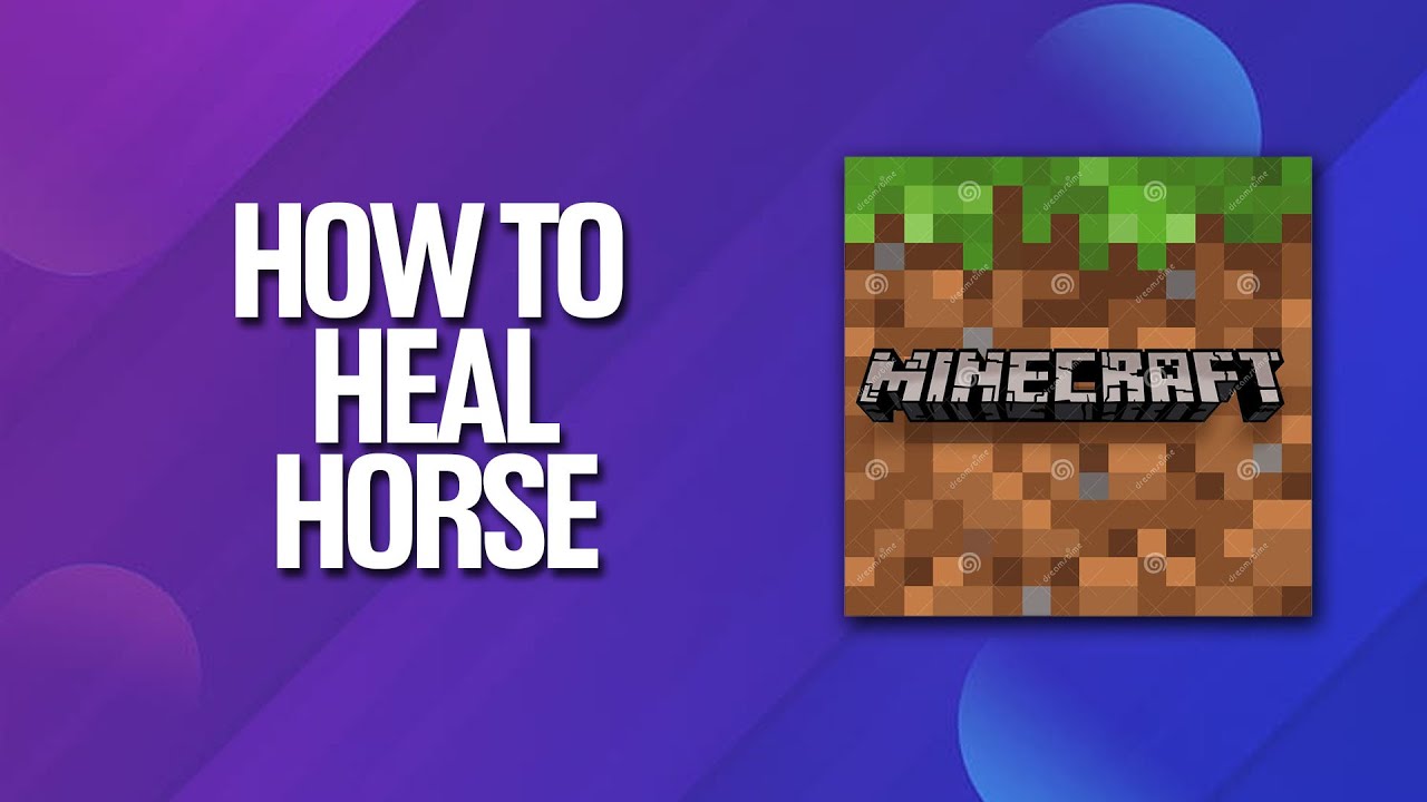 How To Heal A Horse In Minecraft Tutorial YouTube
