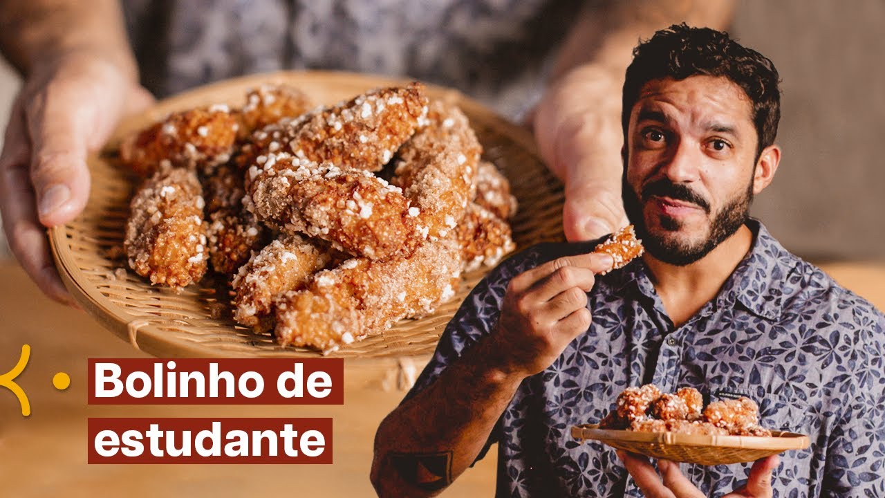 Bolinho de estudante! Se tu gosta de churros vai pirar nessa receita!