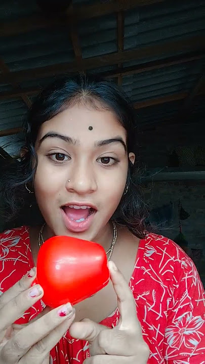 Giant Red Candy ASMR!?#shorts 😏🤣😲😆😱