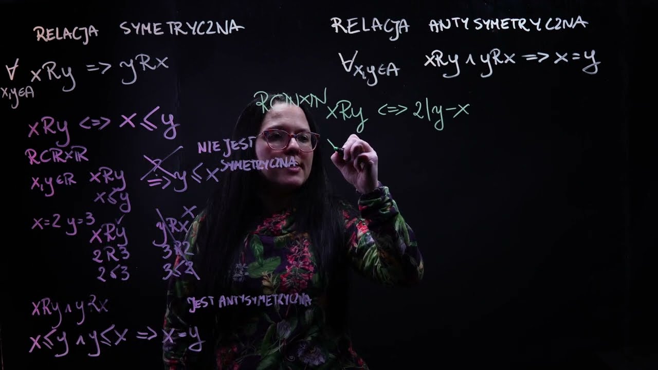 Porozmawiajmy o relacjach - relacja, zwrotna, symetryczna, antysymetryczna i przechodnia