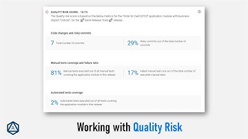 Working with Quality Risk