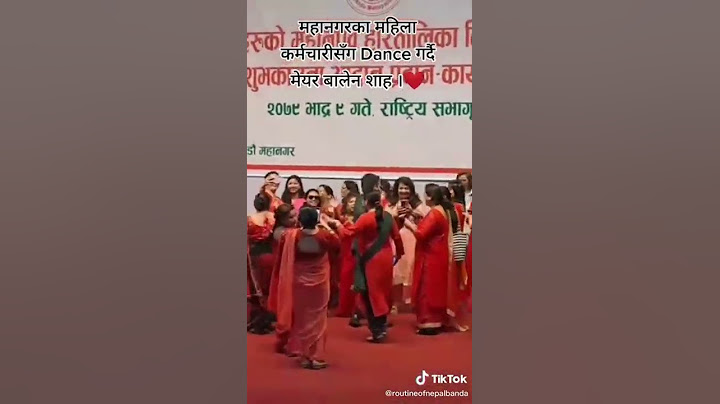 Balen shah Dance at office with female officers #teej #balen