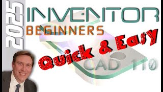 E1 Autodesk Inventor 2025 | Basic Modeling for Beginners Tutorial with Training Guide