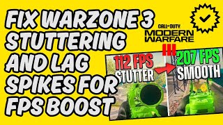 [Best Guide] Fix Warzone 3 Stuttering and Lag Spikes for FPS Boost Profile