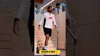 Alisson Becker is back for Liverpool #shorts #alissonbecker #liverpoolfc