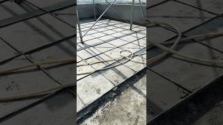 Top roof chips at house construction site by professional civil engineers