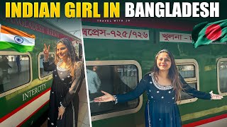 Indian girl in Bangladesh  Bangladesh Railway  Dhaka to Khulna Train Journey