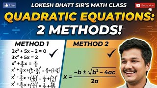 Completing Square Method and Quadratic formula method VIP For SEE Mathematis class 10 by Lokesh sir
