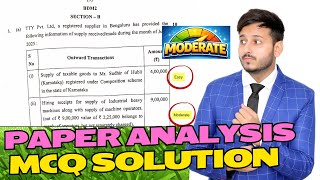 Jan 26 GST Paper Analysis and MCQ Solution for CA Inter | CA Sachin Raheja