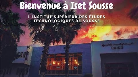 Bienvenue à ISET Sousse