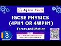 Edexcel IGCSE Physics (4PH1 / 4WPH1) Forces and Motion (Part 3)