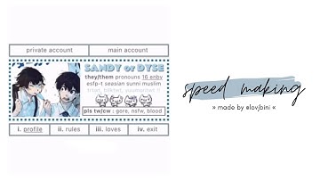 carrd speed making — © hiemnos