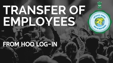Transfer of Employees from HRMS HOO log-in