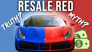 Is a RED Ferrari Really More Expensive?  Resale Red Myth or Fact