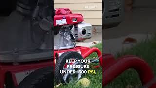 Avoid Deck Damage: Use 40° Tip Under 1500 PSI