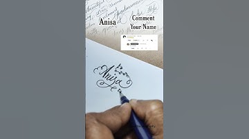 anisa #brushpen #signature #calligraphyforbeginners #cursive #satisfying