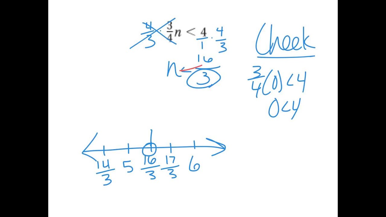 Solving Inequalities by Multiplying and Dividing - YouTube