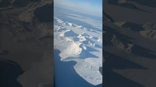 Touching Down in the High Arctic: The Stunning White Plateaus of Svalbard ✈️❄️ #polarexploration