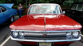 Match Highlights 1962 GARNET MIST RED + WHITE ROOF OLDSMOBILE CUTLASS F-85 2 DOOR SEDAN