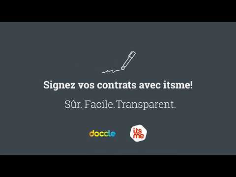 Signer avec itsme sur Doccle