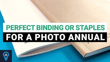 PERFECT BINDING or STAPLES for a PHOTO ANNUAL printed at Ex Why Zed