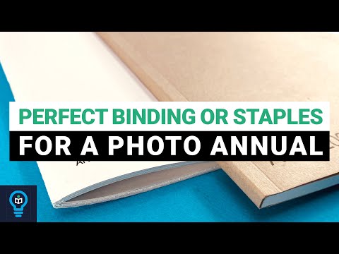 PERFECT BINDING or STAPLES for a PHOTO ANNUAL printed at Ex Why Zed