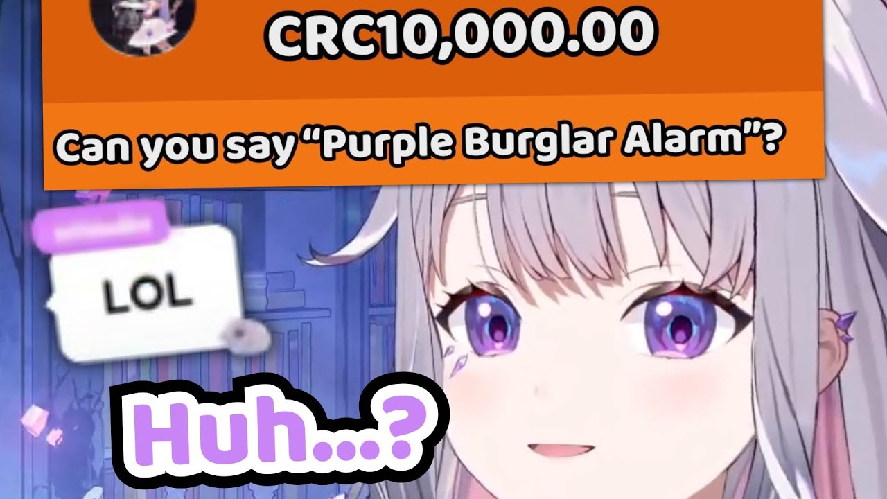 Someone Told Bijou to Do The "Purple Burglar Alarm"