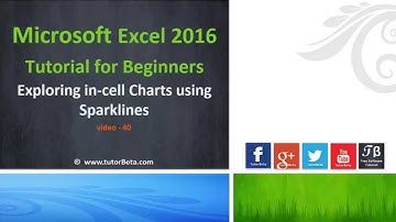 40    Exploring In Cell Charts Using Sparklines   Microsoft Excel 2016 Beginner Course