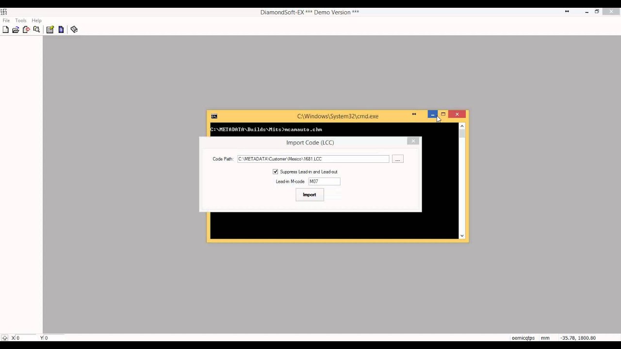 Lcc File MetaCAM : Importing a LCC file (Bystronic code) - YouTube