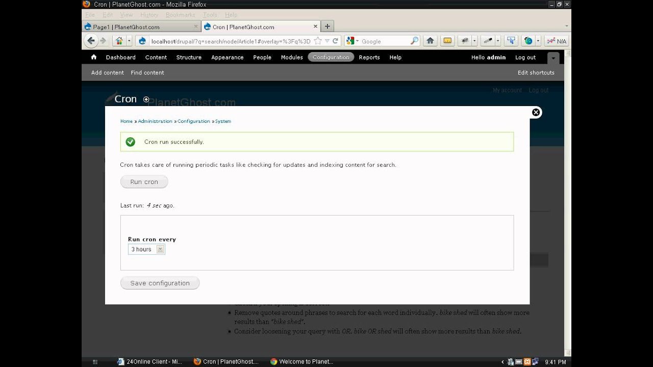 Drupal 7 Tutorial Search Cron - YouTube