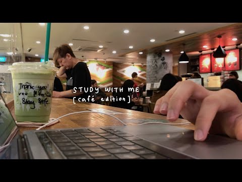 real time study with me cafe edition 1 hour