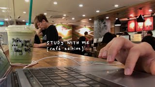 real time study with me (cafe edition) | 1 hour by gutsy studygirl 136,576 views 3 years ago 1 hour, 1 minute