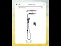 Matt Black Dual Shower Square 10" Rain Head 3 Modes Handheld Brass Silde Rail Mixer Set