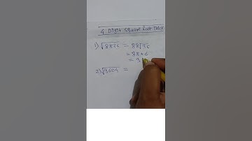 4 Digit square root easy tricks | maths tricks | Square root tricks