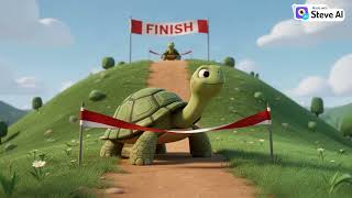 The Rabbit and the Tortoise 🐇🐢Moral: Slow and steady wins the race!