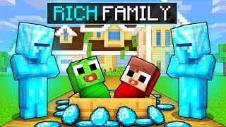 Mikey and JJ Got ADOPTED by RICH Family in Minecraft (Maizen)