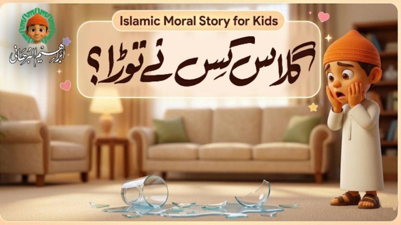 Islamic Moral Story for Kids | Glass Kis ne Toda? | Learn Honesty ...