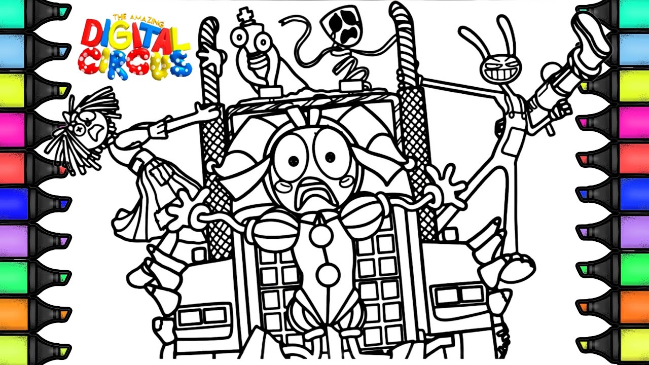 HOW TO COLOR THE AMAZING DIGITAL CIRCUS 2 Coloring Pages / COLORING ...