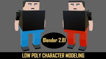 blender 2.81 low poly character modeling for game