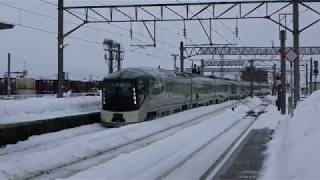 トランスイート四季島　JR弘前駅入線（19.01.27）