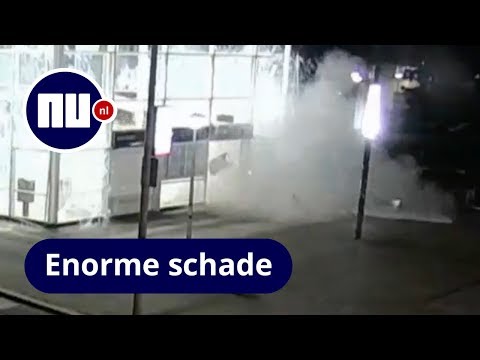 Politie toont beelden explosie bij plofkraak metrostation in Amsterdam | NU.nl