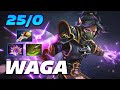 waga ta 25/0 - Dota 2 Pro Gameplay [Watch & Learn]