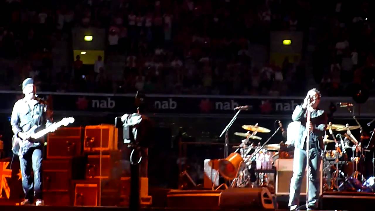 U2 Live - Perth Patersons Stadium - Where The Streets Have No Name
