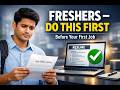 Freshers: Don’t Join Your First Job Before Knowing This