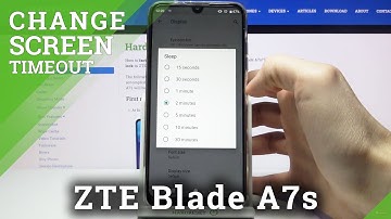 How to Change Screen Timeout in ZTE Blade A7s