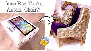 DIY ACCENT CHAIR FROM CARDBOARD|  DIY HOME DECORATING IDEAS