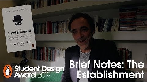 Student Design Award 2019 Brief Notes: Jim Stoddart on The Establishment