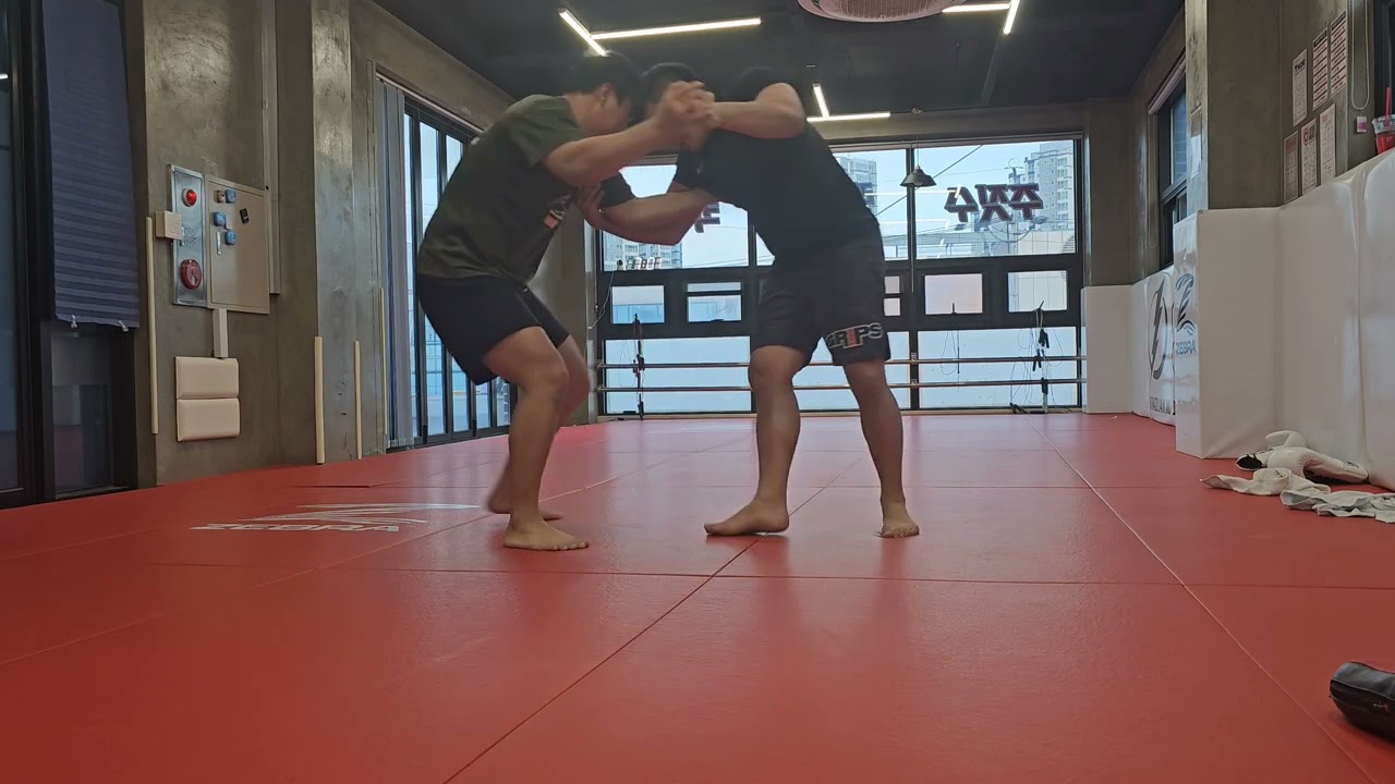 레슬링 노기 스탠딩 주짓수 스파링