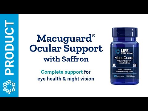 Зміцнення зору Life Extension, MacuGuard, Ocular Support, 60 капсул, видео 1