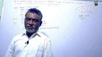 ABC is an isosceles triangle  angle B=90. Equilateral ACD and ABE are constructed on sides AC & AB